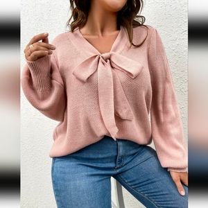 Shein Bowtie Knit Sweater